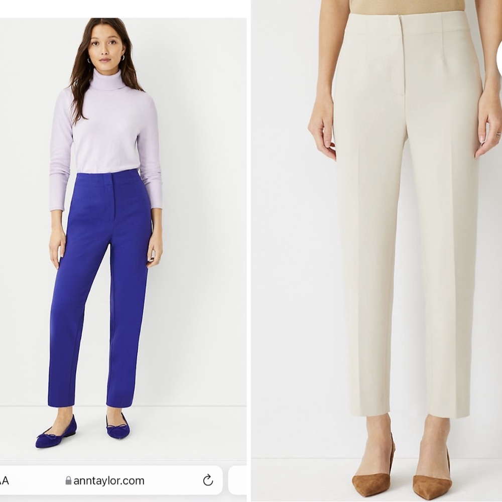 Two pairs of cropped pants size 10 used good condition